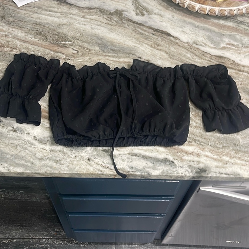 SHEIN never worn off shoulder crop